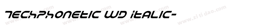 TechPhonetic Wd Italic字体转换